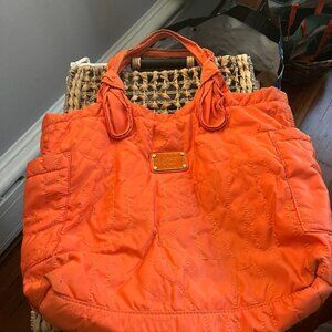 Marc Jacobs quilted sac/purse, orange
